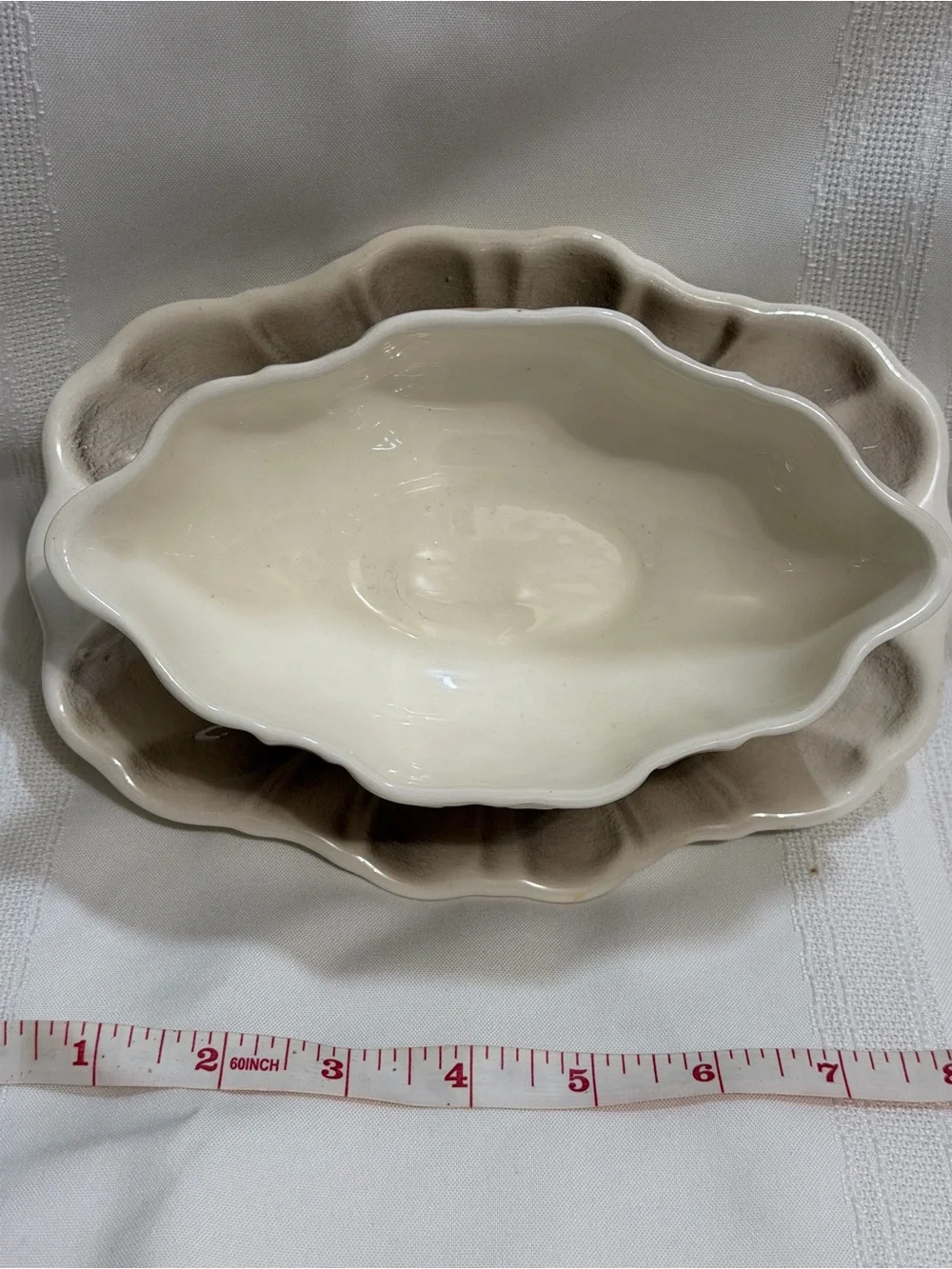 1959 3 Pc SET Turkey Platter, Serving Bowl & Gravy Boat Lane & Co Thanksgiving